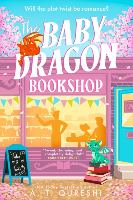 Front cover of The Baby Dragon Bookshop by A.T. Qureshi, paperback