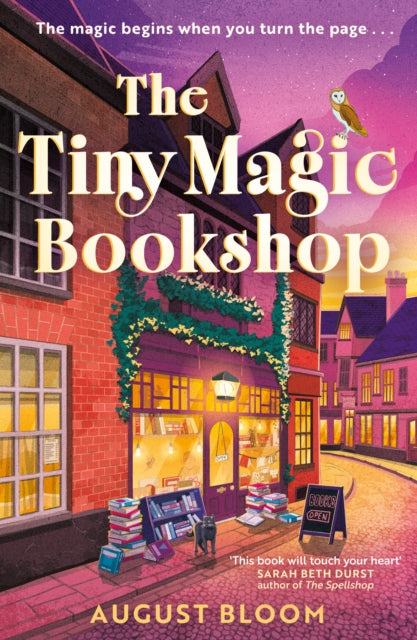Front cover of The Tiny Magic Bookshop by August Bloom, paperback
