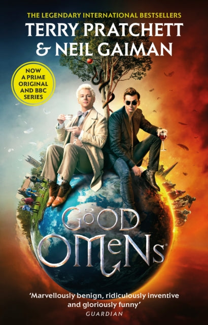 Front cover of Good Omens by Terry Pratchett, paperback