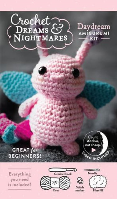 Crochet Dreams and Nightmares Amigurumi Kit Daydream: Everything You Need Is Included : 100% Cotton Yarn, Crochet Hook, Stitch Marker, Tapestry Needle, Fiberfill, Step-by-Step Leaflet, and How-To Vide - Carolyne Brodie