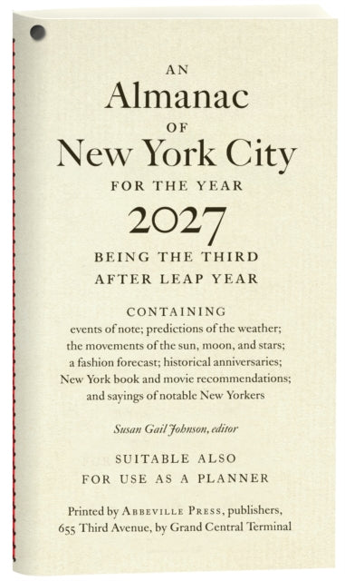 An Almanac of New York City for the Year 2027 - Susan Gail Johnson