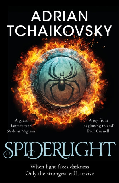 Front cover of Spiderlight by Adrian Tchaikovsky, paperback