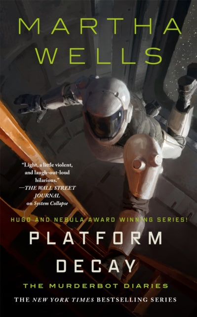 Front cover of Platform Decay by Martha Wells, hardback