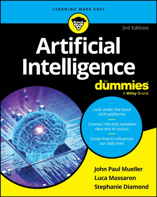 Front cover of Artificial Intelligence For Dummies by John Paul Mueller, paperback