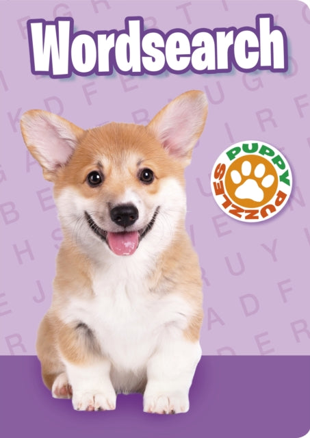 Front cover of Puppy Puzzles Wordsearch by Eric Saunders, paperback