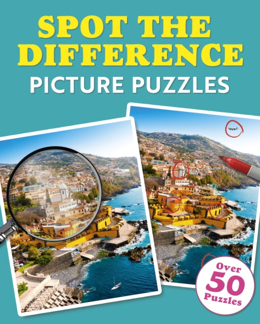 Front cover of Spot the Difference Picture Puzzles by Eric Saunders, paperback