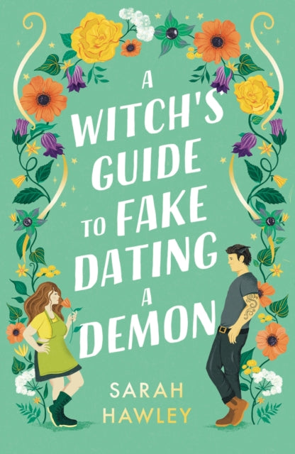 Front cover of A Witch's Guide to Fake Dating a Demon, paperback