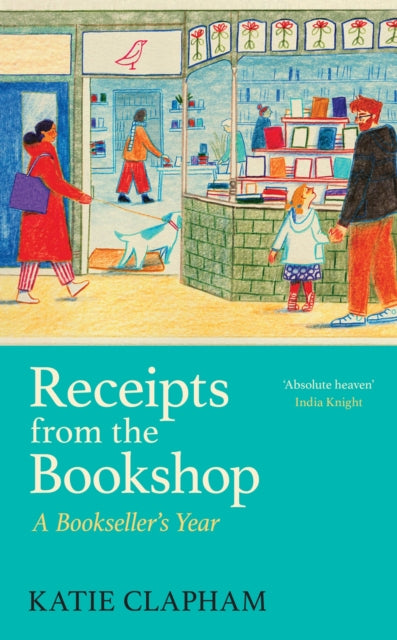 Front cover of Receipts From the Bookshop by Katie Clapham, hardback