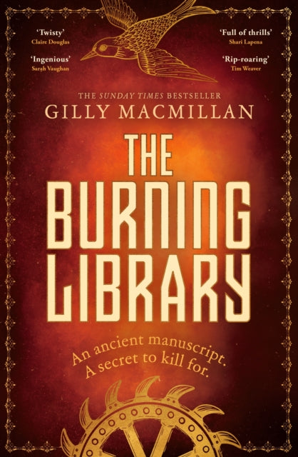 Front cover of The Burning Library by Gilly Macmillan, hardback