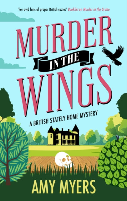 Front cover of Murder in the Wings by Amy Myers, hardback