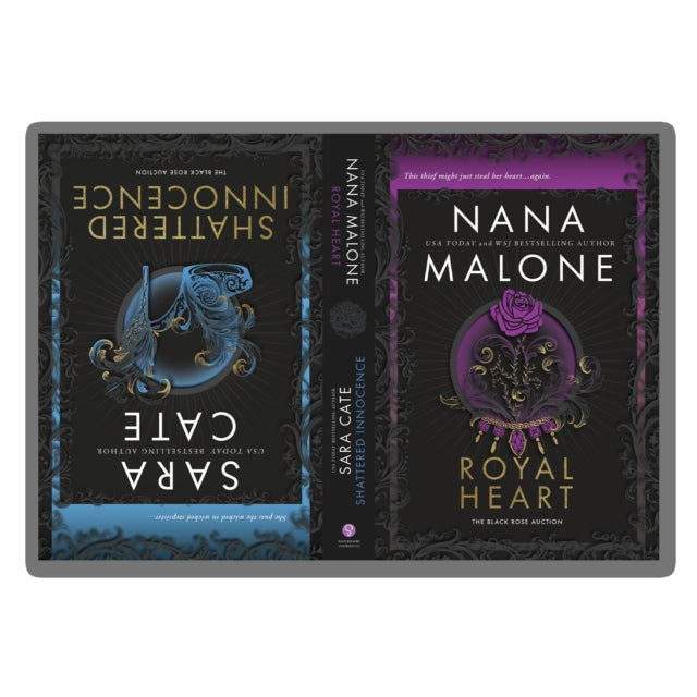 Shattered Innocence & Royal Heart : Books 5 & 6 in the Dark Romance Fairy Tale Retelling Series (Black Rose Auction Book 5 & 6)