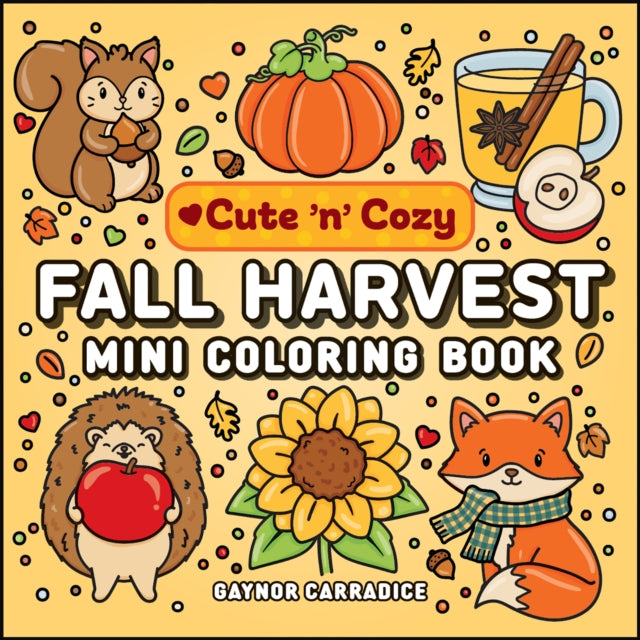 Fall Harvest Mini Coloring Book - Gaynor Carradice