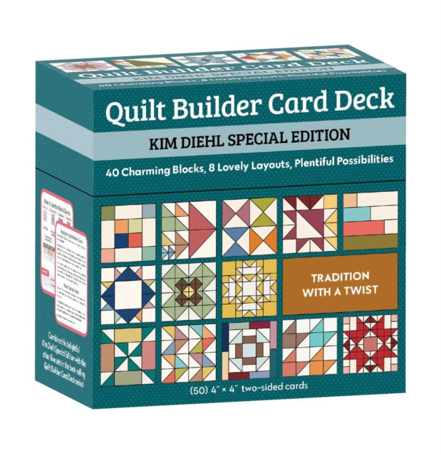 Quilt Builder Card Deck - Kim Diehl Special Edition : 40 Charming Blocks, 8 Lovely Layouts, Plentiful Possibilities - Kim Diehl