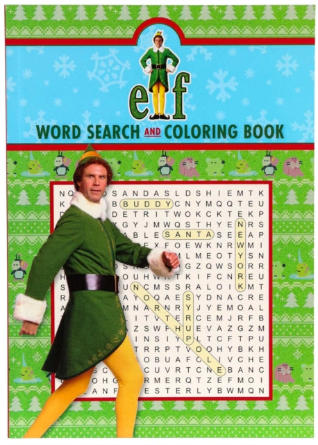 Elf Word Search and Coloring Book - Coloring Book for Teens and Adults, Word Search Book - Officially Licensed - Editors of Thunder Bay Press