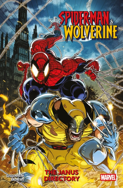 Front cover of Spider-Man & Wolverine Vol. 1: The Janus Directory by Kaare Andrews, paperback