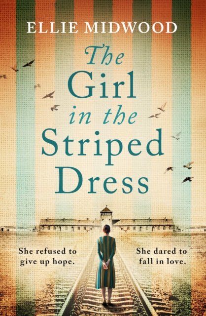 Front cover of The Girl in the Striped Dress by Ellie Midwood, paperback