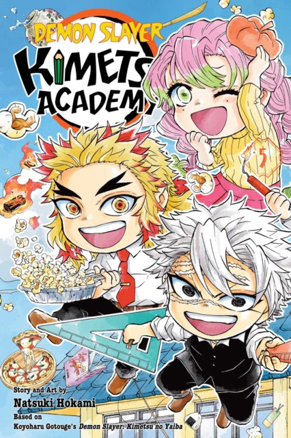Front cover of Demon Slayer: Kimetsu Academy, Vol. 5 by Koyoharu Gotouge, paperback
