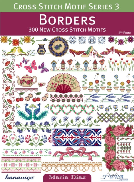 Borders: 300 New Cross Stitch Motifs - Maria Diaz