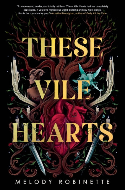 Front cover of These Vile Hearts by Melody Robinette, hardback