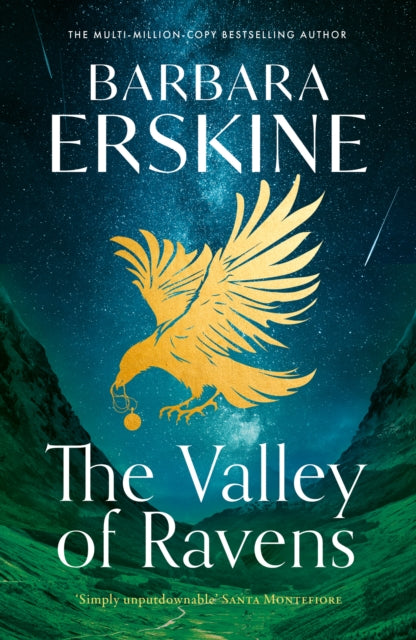 Front cover of The Valley of Ravens by Barbara Erskine, hardback