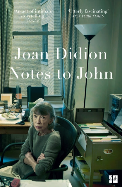 Front cover of Notes to John by Joan Didion, paperback