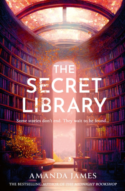 Front cover of The Secret Library by Amanda James, paperback
