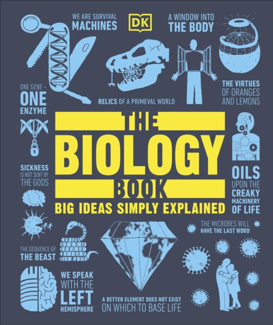 Front cover of The Biology Book by DK, hardback