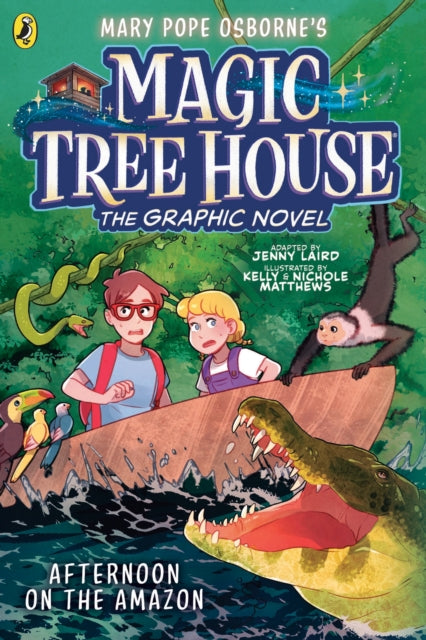 Front cover of Magic Tree House: Afternoon on the Amazon by Kelly Matthews, paperback