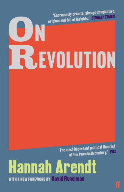 Front cover of On Revolution by Hannah Arendt, paperback