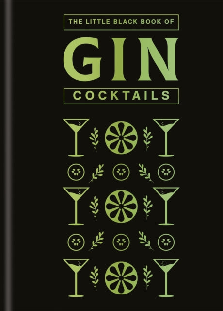 Front cover of The Little Black Book of Gin Cocktails by Pyramid, hardback