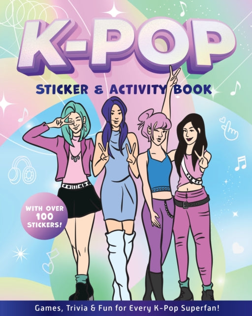 Front cover of K-Pop Sticker & Activity Book by Editors of Chartwell Books, paperback