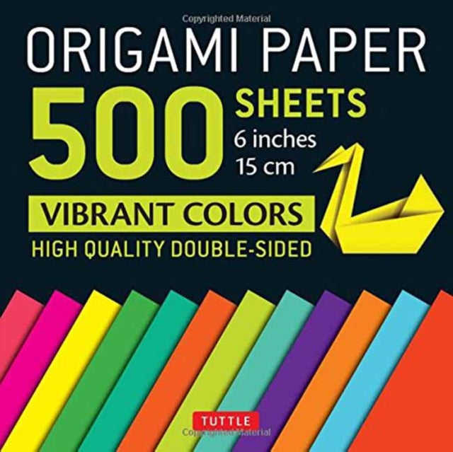 Origami Paper 500 sheets Vibrant Colors 6" (15 cm) : Tuttle Origami Paper: Double-Sided Origami Sheets Printed with 12 Different Designs (Instructions for 6 Projects Included) - . Tuttle Studio