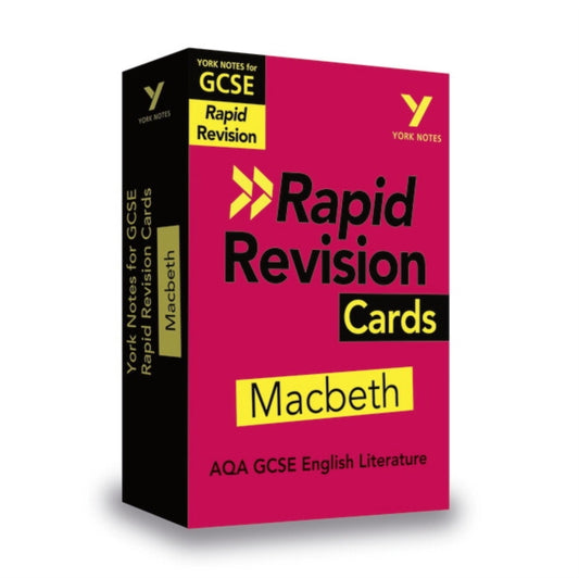 York Notes RAPID AQA GCSE (Revision Cards) Macbeth - for 2026, 2027 exams