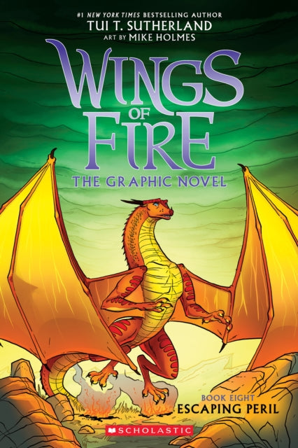 Front cover of Escaping Peril (Wings of Fire #8) by Tui T. Sutherland, paperback