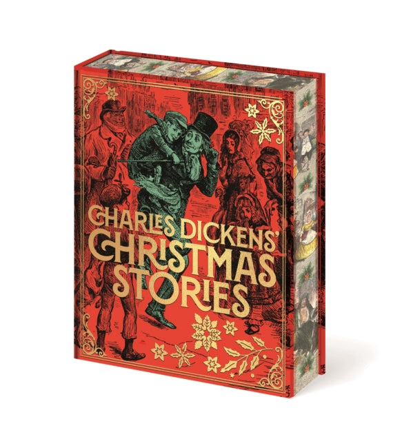 Front cover of Charles Dickens' Christmas Stories by John Leech, hardback