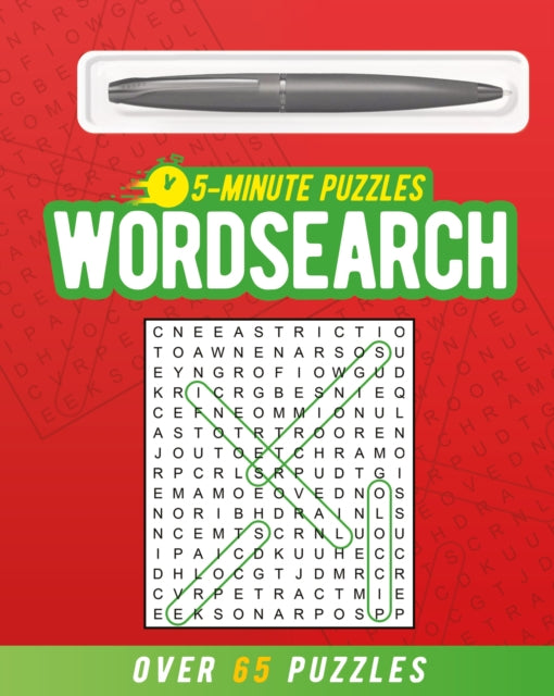 5-Minute Wordsearch (includes ball-point pen) : Over 65 Puzzles - Eric Saunders