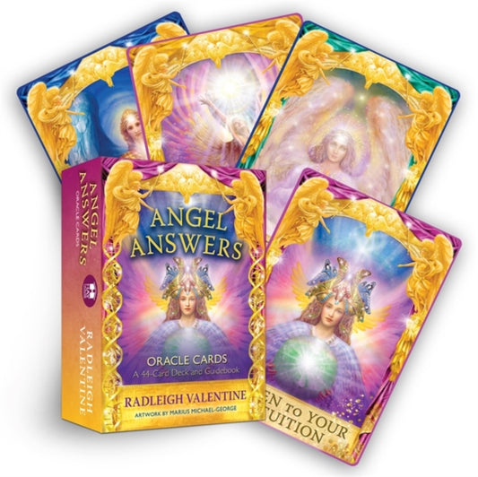 Angel Answers Oracle Cards : A 44-Card Deck and Guidebook - Radleigh Valentine