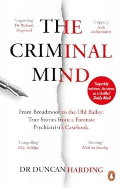 Front cover of The Criminal Mind by Dr Duncan Harding, paperback