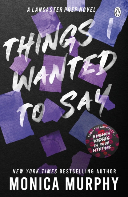Front cover of Things I Wanted To Say by Monica Murphy, paperback
