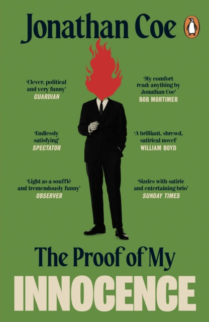 Front cover of The Proof of My Innocence by Jonathan Coe, paperback