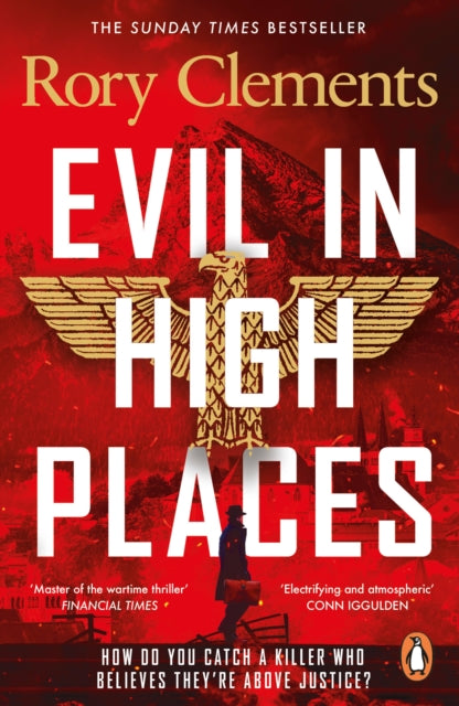 Front cover of Evil in High Places by Rory Clements, paperback