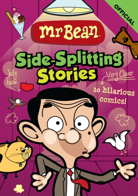 Front cover of Mr Bean's Side-Splitting Stories by Official Mr Bean, paperback