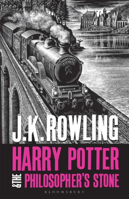 Front cover of Harry Potter and the Philosopher's Stone by J.K. Rowling, paperback