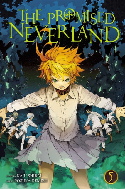 Front cover of The Promised Neverland, Vol. 5, paperback