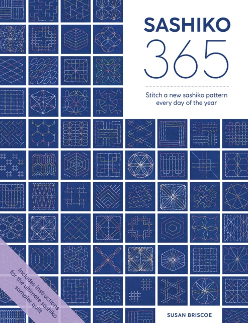 Front cover of Sashiko 365 by Susan Briscoe, paperback