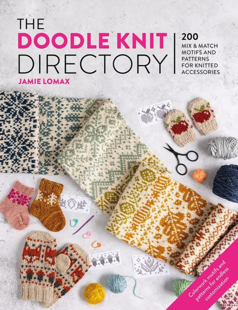 Front cover of The Doodle Knit Directory by Jamie Lomax, paperback