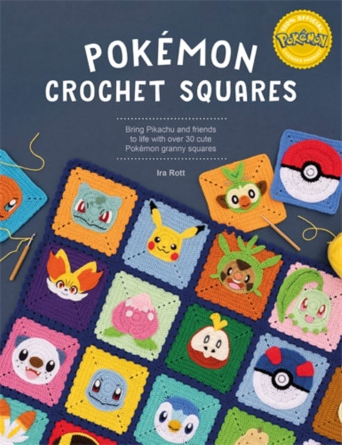 Front cover of PokeMon Crochet Squares by IRA Rott, paperback