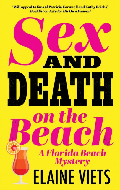 Front cover of Sex and Death on the Beach by Elaine Viets, paperback