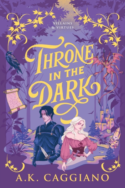 Front cover of Throne in the Dark by A.K. Caggiano, paperback