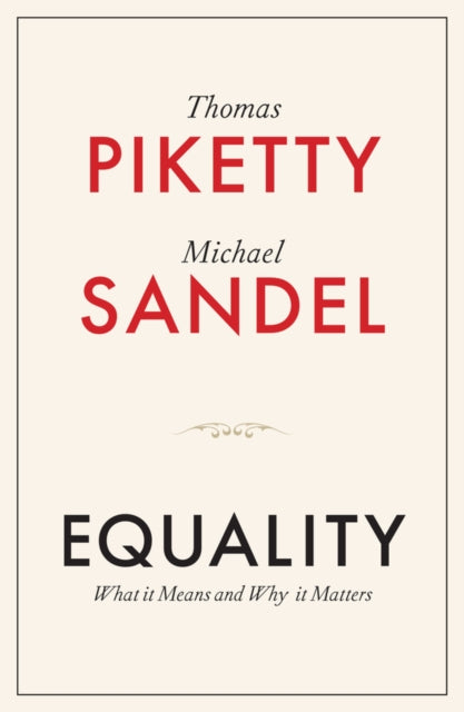 Front cover of Equality by Thomas Piketty, hardback